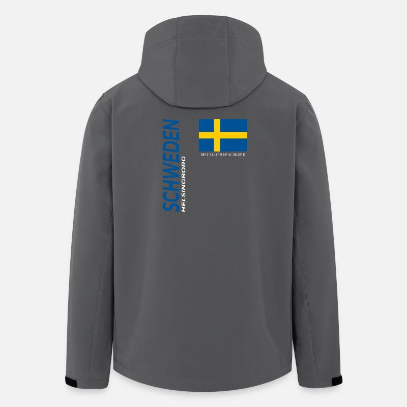 Helsingborg - Veste softshell homme en polyester recyclé Stanley/Stella - charbon