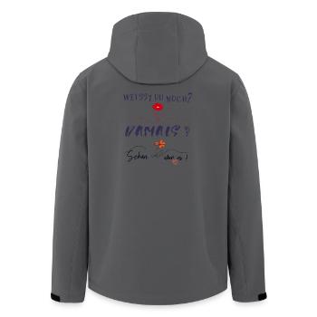 Erinnerung - Recycelte Männer Softshell-Jacke von Stanley/Stella - Anthrazit - Hinten - AI Model Male 185 light (185cm)