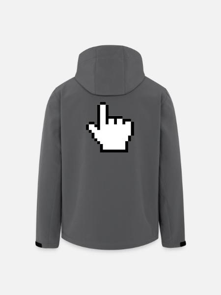 Original mouse hand - Men’s Recycled Softshell Jacket by Stanley/Stella - anthracite