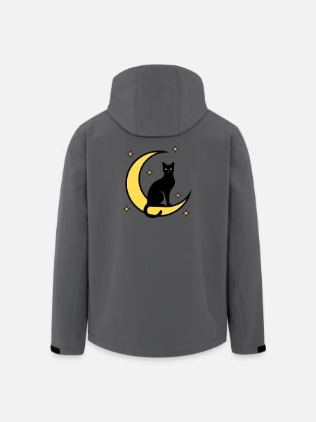 Cat Moon Stars Witchcraft - Men’s Recycled Softshell Jacket by Stanley/Stella - anthracite