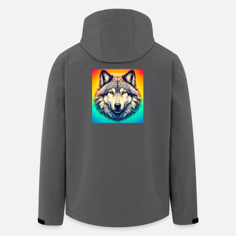 Wolf - Recycelte Männer Softshell-Jacke von Stanley/Stella - Anthrazit