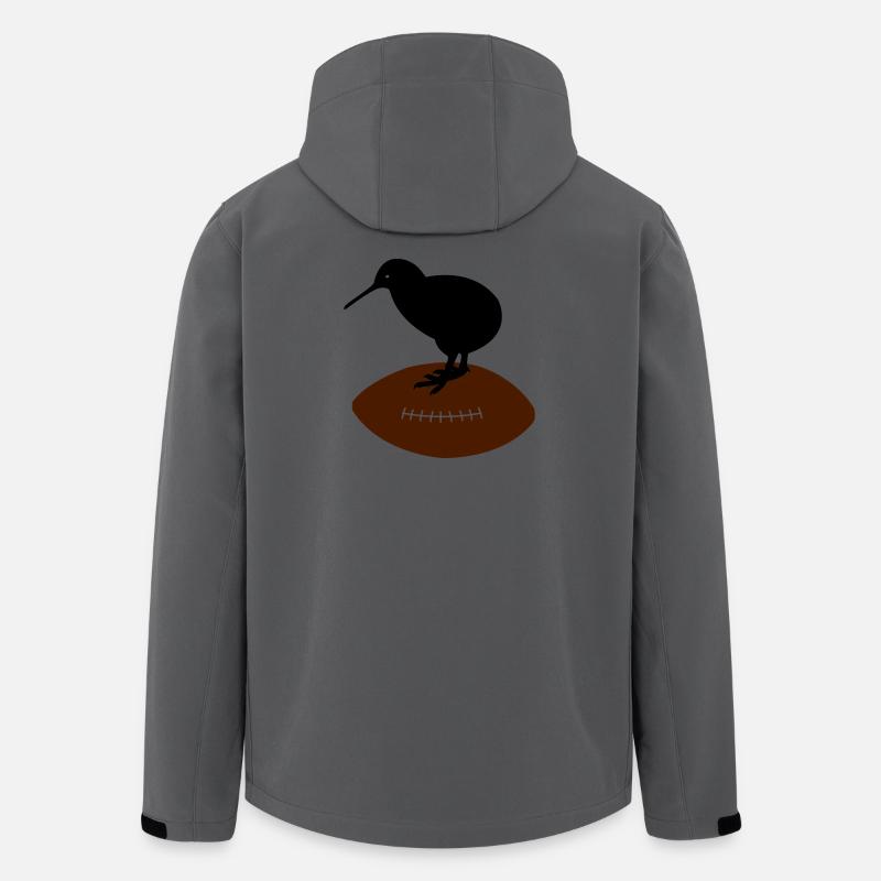 Kiwi Rugby - Recycelte Männer Softshell-Jacke von Stanley/Stella - Anthrazit