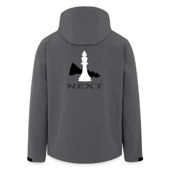 Schach - Recycelte Männer Softshell-Jacke von Stanley/Stella - Anthrazit - Hinten - AI Model Male 185 light (185cm)