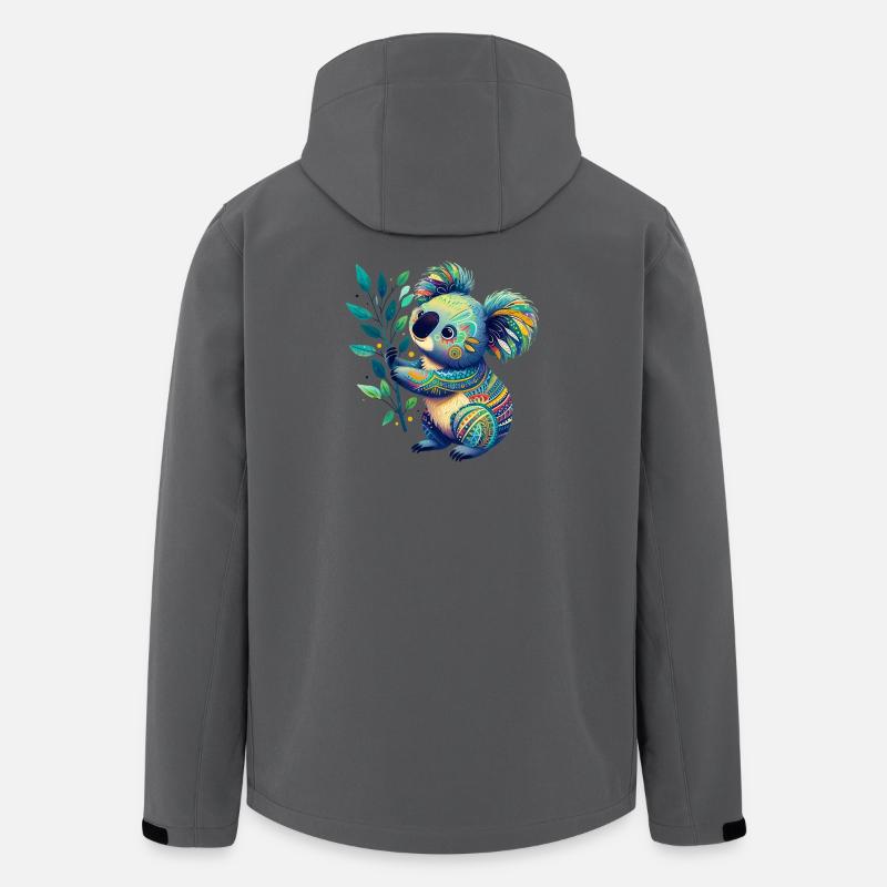 Koala - Recycelte Männer Softshell-Jacke von Stanley/Stella - Anthrazit
