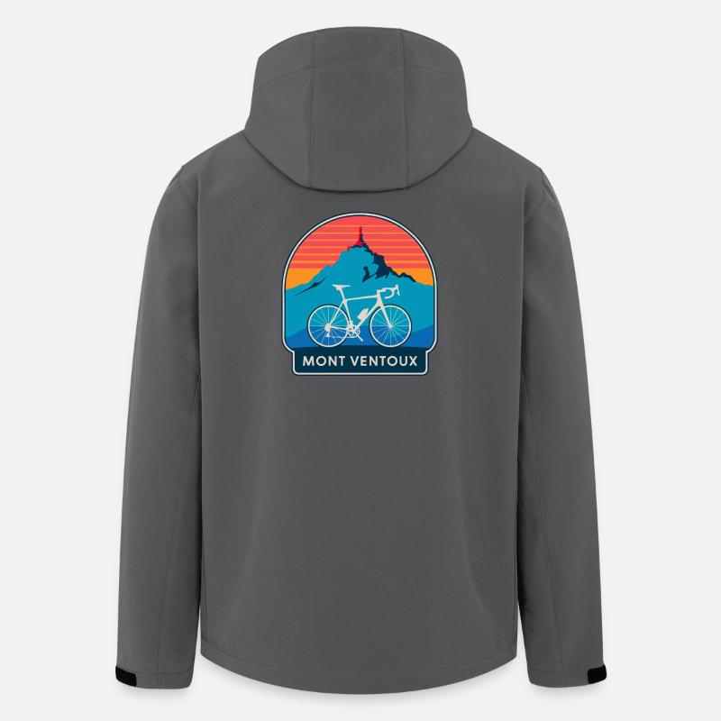 Mont Ventoux Bicycle T-Shirt Design - Men’s Recycled Softshell Jacket by Stanley/Stella - anthracite