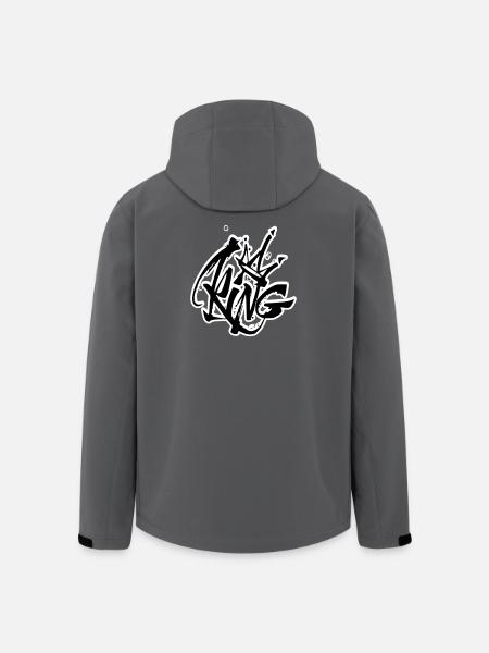 King Graffiti Lettering - Men’s Recycled Softshell Jacket by Stanley/Stella - anthracite