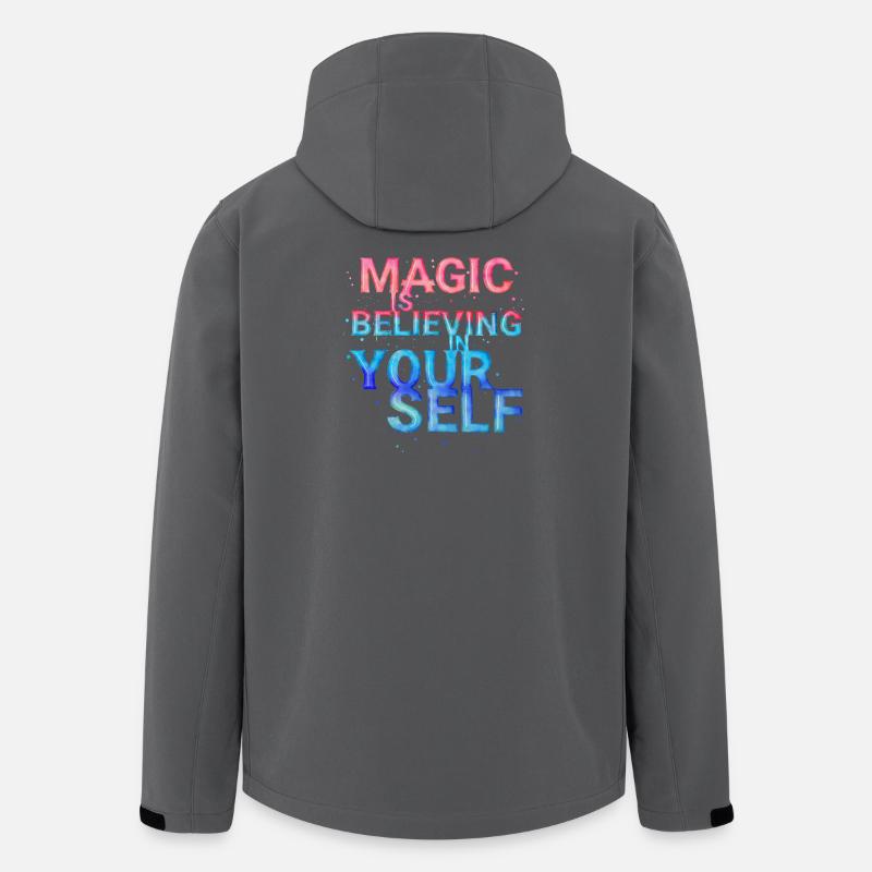 Magic Is Believing in Yourself - Recycelte Männer Softshell-Jacke von Stanley/Stella - Anthrazit