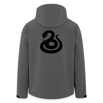 Schlangenschattenfigur aus dem chinesischen Tierkreis - Recycelte Männer Softshell-Jacke von Stanley/Stella - Anthrazit - Hinten - AI Model Male 185 light (185cm)