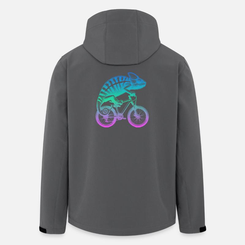 Radfahrendes Chamäleon - Recycelte Männer Softshell-Jacke von Stanley/Stella - Anthrazit