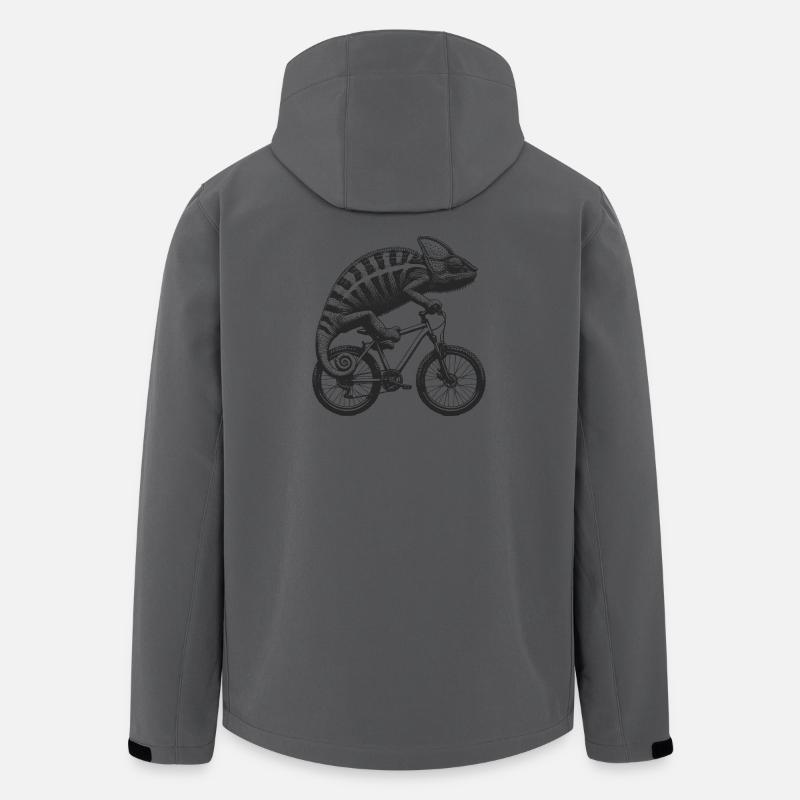 Radfahrendes Chamäleon - Recycelte Männer Softshell-Jacke von Stanley/Stella - Anthrazit