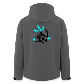 Graffiti Tag JGA Crew King 01 2C - Recycelte Männer Softshell-Jacke von Stanley/Stella - Anthrazit - Hinten - AI Model Male 185 light (185cm)