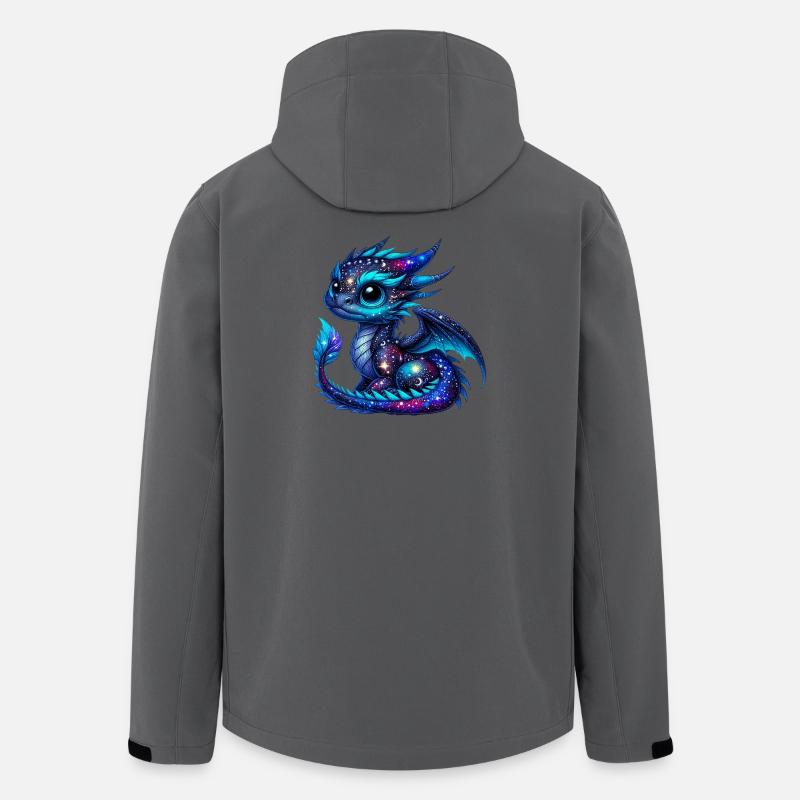 Drache - Recycelte Männer Softshell-Jacke von Stanley/Stella - Anthrazit