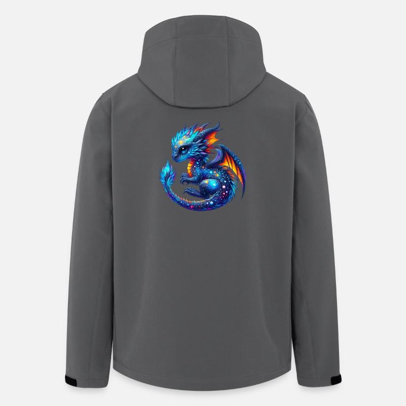 Drache - Recycelte Männer Softshell-Jacke von Stanley/Stella - Anthrazit