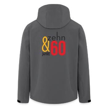 Not 70 - sixty-ten! - Men’s Recycled Softshell Jacket by Stanley/Stella - anthracite - Back - AI Model Male 185 light (185cm)