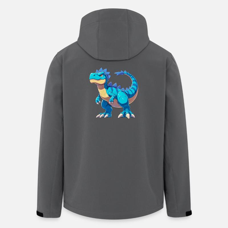 Dinosaurier - Recycelte Männer Softshell-Jacke von Stanley/Stella - Anthrazit
