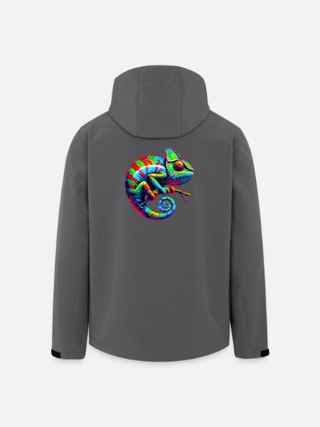 Caméléon - Veste softshell homme en polyester recyclé Stanley/Stella - charbon