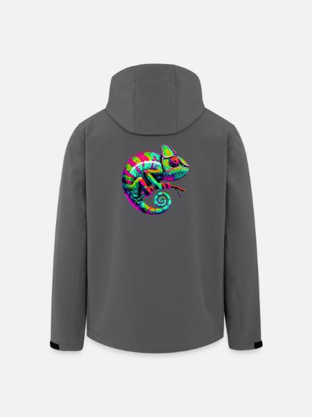 Caméléon - Veste softshell homme en polyester recyclé Stanley/Stella - charbon