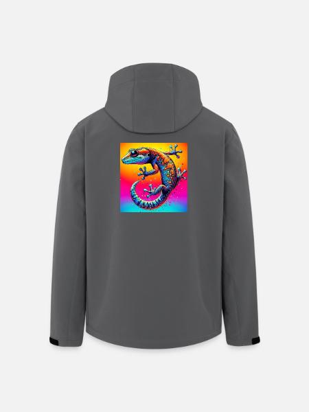 Gecko - Veste softshell homme en polyester recyclé Stanley/Stella - charbon