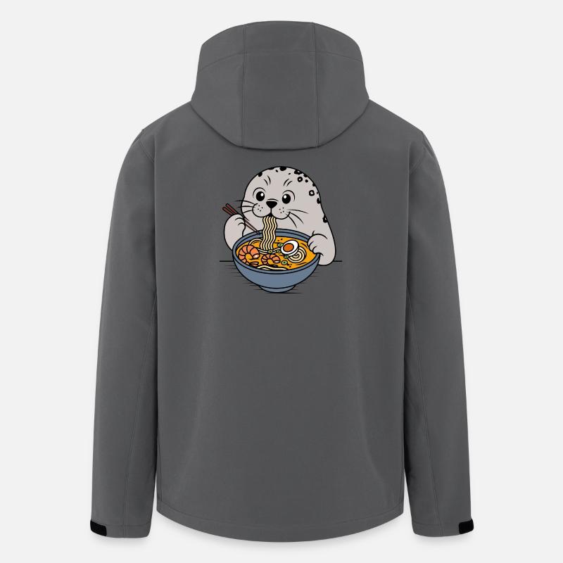 Ramen-Robbe - Recycelte Männer Softshell-Jacke von Stanley/Stella - Anthrazit