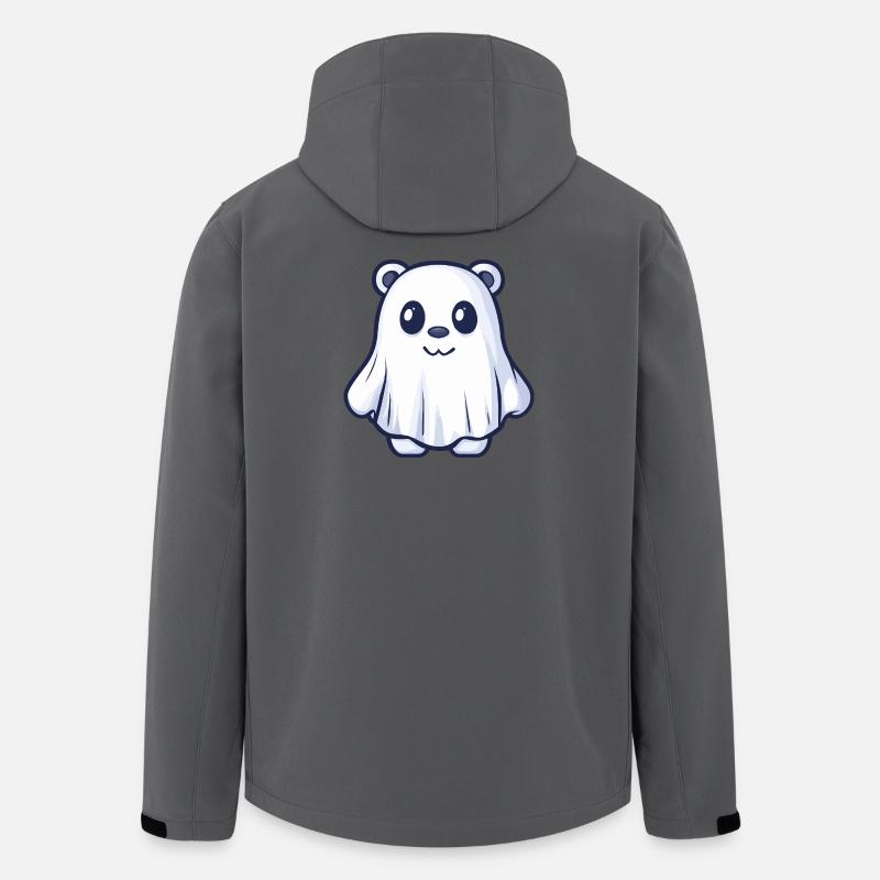 Bär Halloween Geist - Recycelte Männer Softshell-Jacke von Stanley/Stella - Anthrazit
