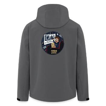 Horror Lover Kino Nacht Design - Recycelte Männer Softshell-Jacke von Stanley/Stella - Anthrazit - Hinten - AI Model Male 185 light (185cm)