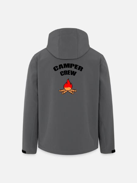 Campfire Flame Romance - Men’s Recycled Softshell Jacket by Stanley/Stella - anthracite