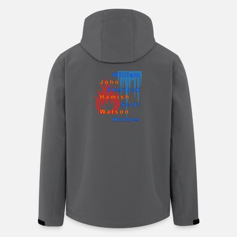 Feuer und Eis - Recycelte Männer Softshell-Jacke von Stanley/Stella - Anthrazit