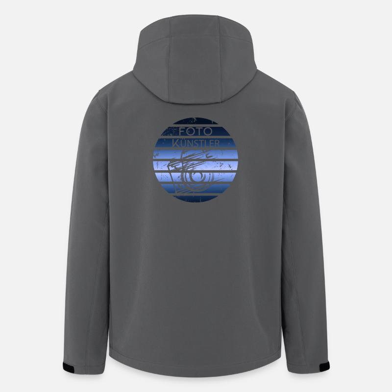Foto Künstler - Recycelte Männer Softshell-Jacke von Stanley/Stella - Anthrazit