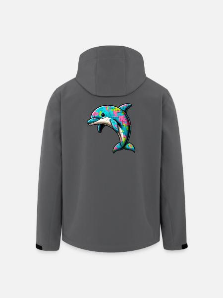 Dolphin - Men’s Recycled Softshell Jacket by Stanley/Stella - anthracite