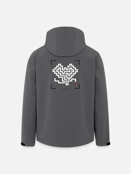 Retro snake - Men’s Recycled Softshell Jacket by Stanley/Stella - anthracite