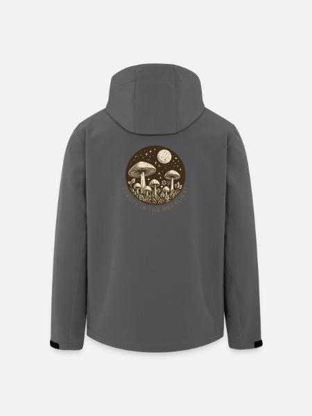 Mushrooms in the moonlight - Men’s Recycled Softshell Jacket by Stanley/Stella - anthracite