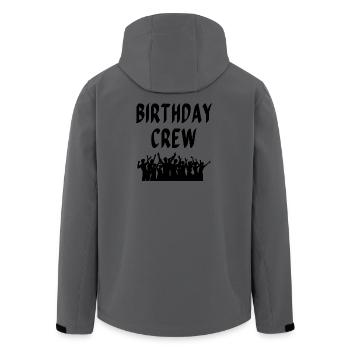 Birthday Crew - Recycelte Männer Softshell-Jacke von Stanley/Stella - Anthrazit - Hinten - AI Model Male 185 light (185cm)