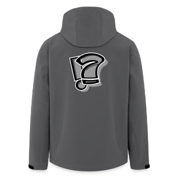 !? Ausrufe-Fragezeichen - Recycelte Männer Softshell-Jacke von Stanley/Stella - Anthrazit - Hinten - AI Model Male 185 light (185cm)