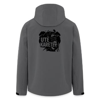 Ute Karete - Recycelte Männer Softshell-Jacke von Stanley/Stella - Anthrazit - Hinten - AI Model Male 185 light (185cm)