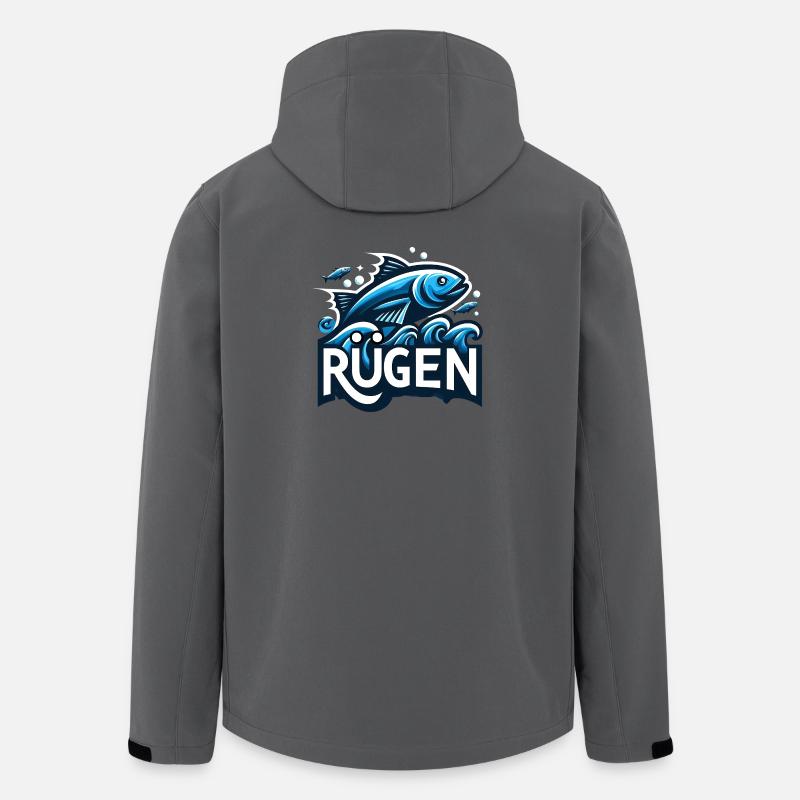 Mer Baltique Île de Rügen - Veste softshell homme en polyester recyclé Stanley/Stella - charbon