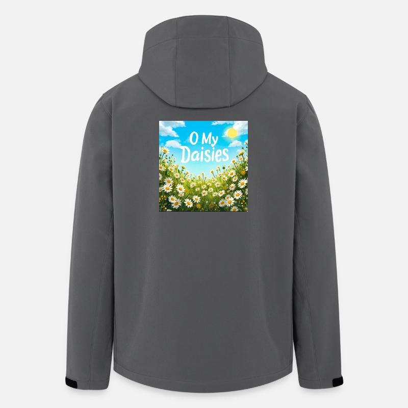 O Meine Gänseblümchen Field Print - Recycelte Männer Softshell-Jacke von Stanley/Stella - Anthrazit