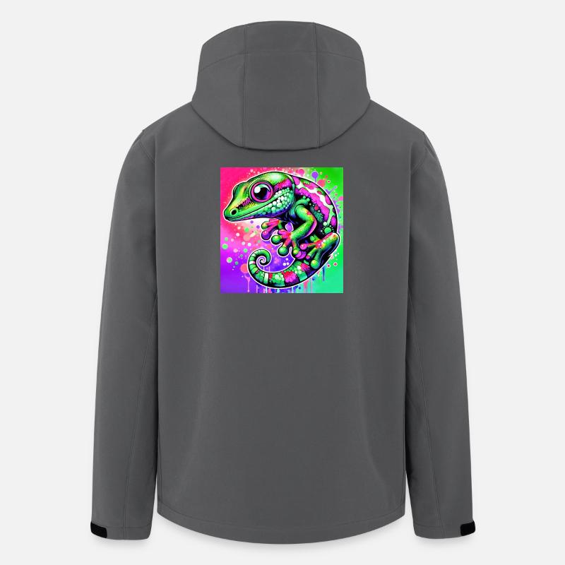 Gecko - Recycelte Männer Softshell-Jacke von Stanley/Stella - Anthrazit