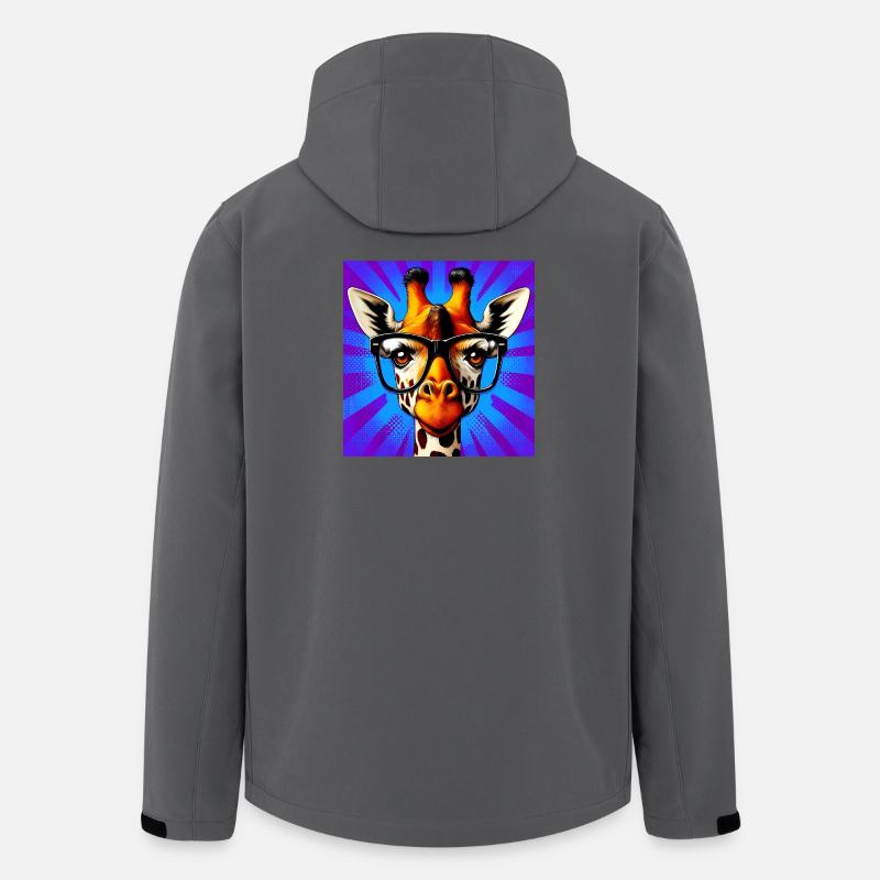 giraffe - Men’s Recycled Softshell Jacket by Stanley/Stella - anthracite