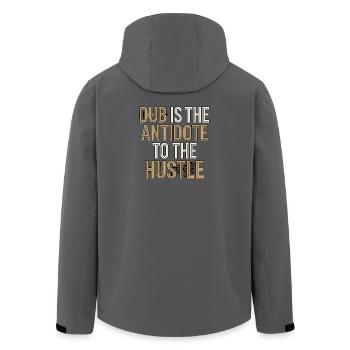 Dub Hustle - Recycelte Männer Softshell-Jacke von Stanley/Stella - Anthrazit - Hinten - AI Model Male 185 light (185cm)