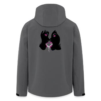 fluffy girls - Men’s Recycled Softshell Jacket by Stanley/Stella - anthracite - Back - AI Model Male 185 light (185cm)