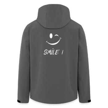 Smile - Recycelte Männer Softshell-Jacke von Stanley/Stella - Anthrazit - Hinten - AI Model Male 185 light (185cm)