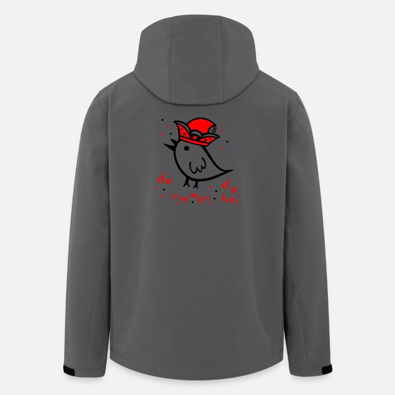Karneval, Fasching, Konfetti - Recycelte Männer Softshell-Jacke von Stanley/Stella - Anthrazit