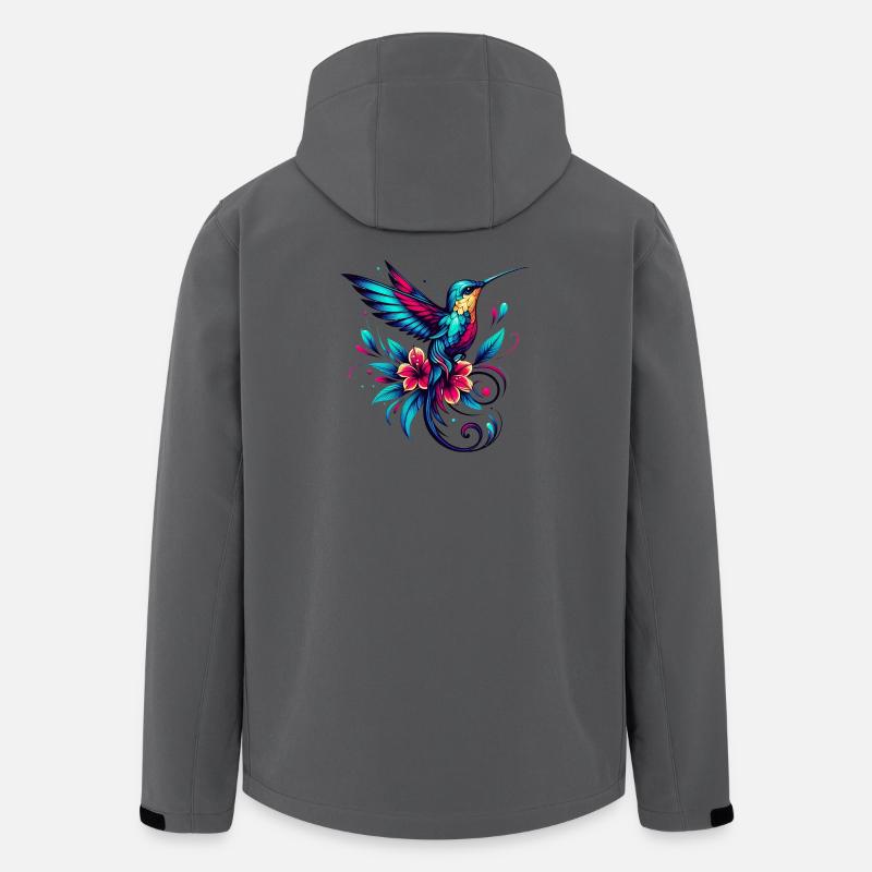 Kolibri - Recycelte Männer Softshell-Jacke von Stanley/Stella - Anthrazit