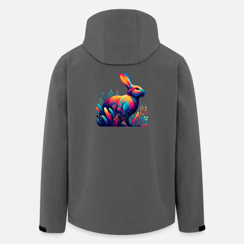 Kaninchen - Recycelte Männer Softshell-Jacke von Stanley/Stella - Anthrazit