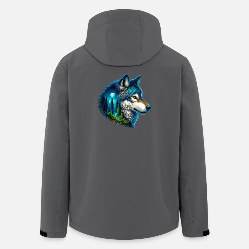 Loup - Veste softshell homme en polyester recyclé Discoverer Stanley/Stella - charbon