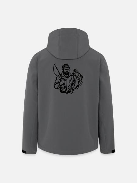 Pêcheur - Veste softshell homme en polyester recyclé Stanley/Stella - charbon