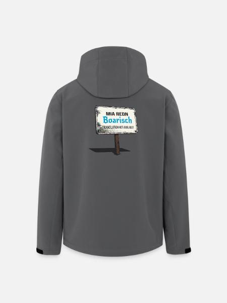 Mia Redn Bavarian dialect Humor - Men’s Recycled Softshell Jacket by Stanley/Stella - anthracite