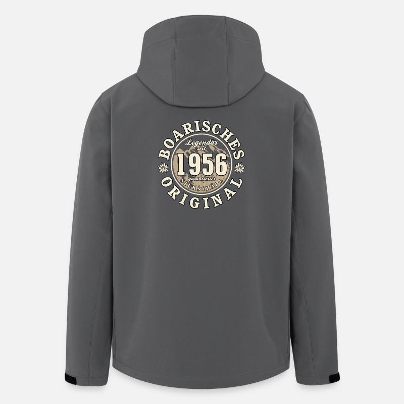 70e anniversaire 2026 Bavarois Original - Veste softshell homme en polyester recyclé Stanley/Stella - charbon