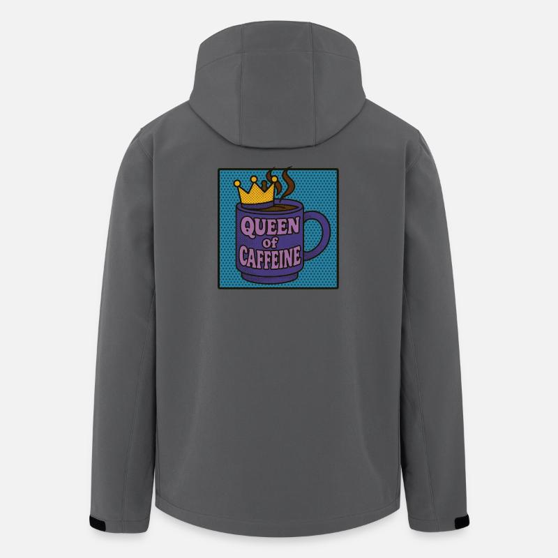 Königin des Koffeins - Recycelte Männer Softshell-Jacke von Stanley/Stella - Anthrazit