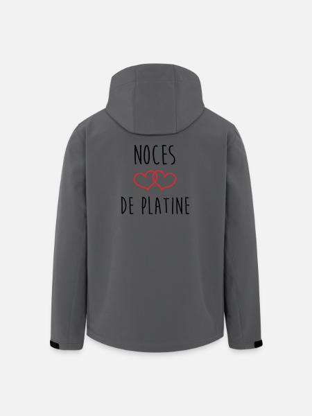 Platinum Wedding 70 Years - Men’s Recycled Softshell Jacket by Stanley/Stella - anthracite